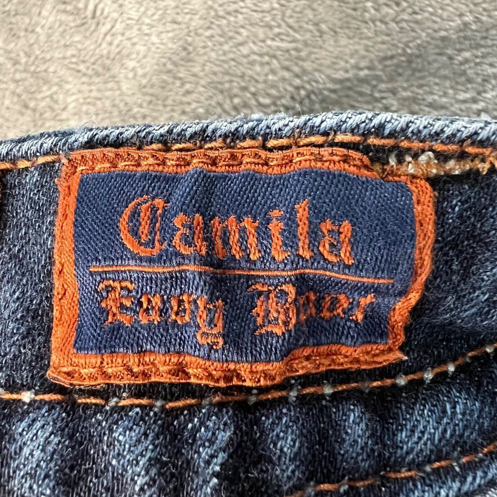 Rock Revival Shorts Womens 25  Blue Camila Easy Boot Frayed Jean Denim - Picture 9 of 13